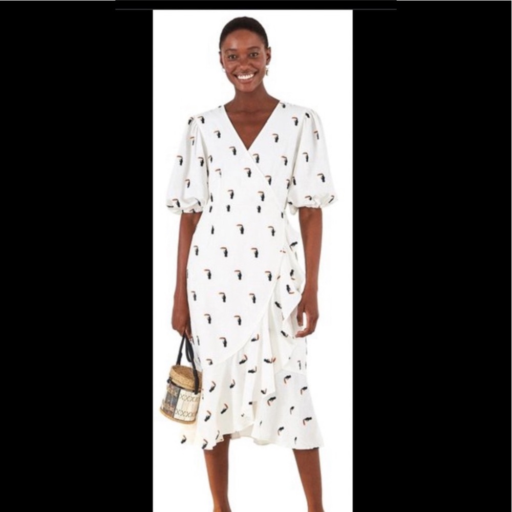 NWOT Farm Rio Anthropology Toucan dress size S
